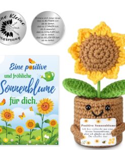 Hifot Tournesol Positive Poupée Mini Peluche Motivante Femmes Enfants Anniversaire Cadeau Porte-bonheur Caractéristiques