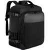EZUOLA Baggage Cabine pour Voyage Homme Femme Noir