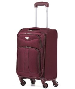 Valise Flight Knight Legère 4 Roues Robuste pour Voyage Cabin Anti-Craquage Approuvée par Plus de 100 Compagnies Aérienn