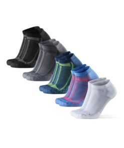 Chaussettes courtes de running longue distance Danische Endurance respirantes & anti-ampoules, homme femme, 3 & 5 paires