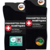 Chaussettes diabétiques Lot de 6 Paires Homme Femmes 97% Coton | Sans Élasthanne & Sans Coutures | OEKO-TEX STANDARD 100