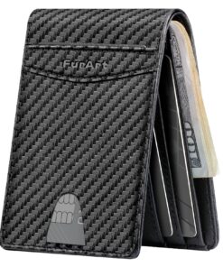 FurArt Portefeuille Minimaliste pour Homme - Blocage RFID et Pince à Billets
