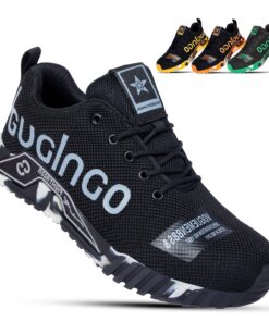 Chaussures de sécurité respirantes Aohuyergai pour Hommes et Femmes - Basket Sécurité Légères Embouts en Acier Chantiers