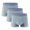 Boxer JEKE-DG en coton respirant et confortable pour homme - Taille moyenne - Couleur unie