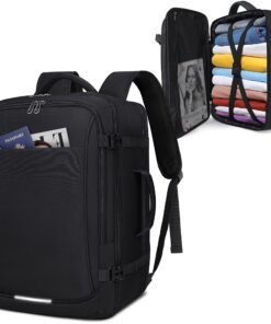 IGOLUMON Sac à Dos Ordinateur Portable Homme Grande Capacité Sac à Dos Voyage Noir