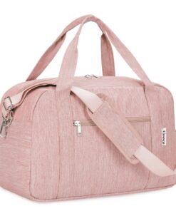 Narwey Sac de Voyage Ryanair 40x20x25 Pliable 20L Sac Cabine Avion Week-end Sport (Rose)