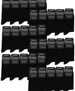 Chaussettes noires homme Occulto lot de 30 OEKO-TEX STANDARD 100 Hermann