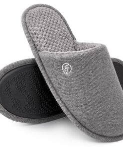 EVERFOAMS Chaussons respirants doux pour hommes | Mousse à mémoire de forme | Idéal pour l'été et l'automne | Confort m
