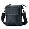 Sac bandoulière Pundarika homme en cuir,Vintage multitâche réglable,Veste et pantalon