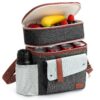 Sac Isotherme Repas pour Homme et Femme, 7 L Double Glacière Souple Isotherm, Sac à Repas Portable Multiusages Et Étanch