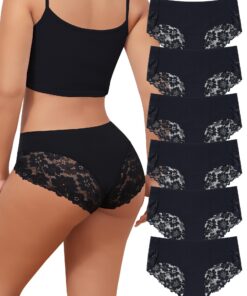 Levao Culottes sans Couture Femmes Dentelle Invisible S-XL Multipack|ConfortSexy Hercule Hipster Dentelle