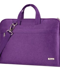 Voova Sacoche Imperméable pour Ordinateur Portable 17-17.3 Pouces Sac à Bandoulière Housse PC OEKO-TEX STANDARD 100 Viol