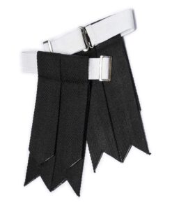 YAS Designer Noir uni. Flashes de kilt pour homme with ajusteurs de boucle lourds, Taille unique