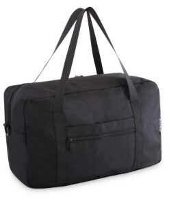 Sac de voyage RyanAir Noir Minimaliste 40x20x25 : Cabine et Main | Hommes Femmes