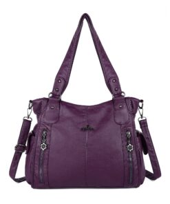 Angel Kiss Purses Top-Handle Hobo Bags for Femmes Roomy Sacs à bandoulière en cuir lavés Sacrés prix pour filles