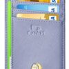 FurArt Portefeuille Minimaliste Fin à Blocage RFID pour Femmes et Hommes - Sécuritaire et Pratique - Taille Standard