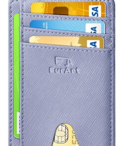 FurArt Portefeuille Minimaliste Fin à Blocage RFID pour Femmes et Hommes - Sécuritaire et Pratique - Taille Standard