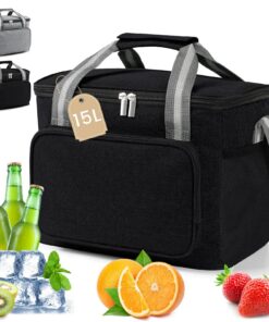 Sac Isotherme pour Repas - Glacière Souple adapté pour Femmes et Hommes - Idéal pour Déjeuner, Travail et École - Foncti
