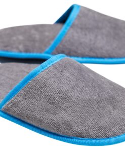 Pantoufles de Douche Sowel Spa, Confortables et Hygiéniques pour Femmes et Hommes, 100% Coton et Silicone