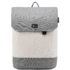 LOVEVOOK Sac à Dos Ordinateur Portable Femme 15.6 Pouces | Antivol & Imperméable | Collège & Voyage | Blanc Cassé Gris |