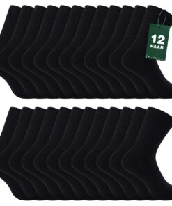 Chaussettes Fullluwaa Hommes Douces et Respirant OEKO-TEX STANDARD 100 Lot de 12