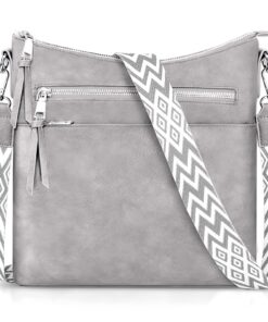LUROON Sac Bandoulière Femme Élégant Multi-Poches Léger Pour Voyage Quotidien Travail École