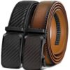 BULLIANT Ceinture Automatique en Cuir Homme 35mm, Ceinture Ajustable pour Hommes en Cuir de Luxe Cadeau Box