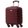 Bagage à main Flight Knight ABS pour Femmes et Hommes | Élevé en Cordura | Traverse Avion | 3 Tailles Disponibles | Baga