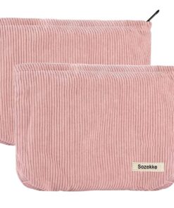 Trousse de toilette femme TCDWLA Rose pour voyages et shopping