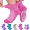 Chaussettes diabétiques antidérapantes ZFSOCK Femme bambou extra large non élastiquées sans couture OEKO-TEX Pieds gonfl