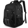 Sac À Dos Homme Grand 50L Imperméable Antivol pour Voyage et Affaires - Noir Sac À Dos Homme Grand 50L avec Chargeur U