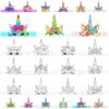 Masques Enfant Licorne Cosplay Activités Anniversaire (12 Pièces)