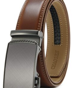 Ceinture Automatique pour Homme - Taille Ajustable en Cuir (Largeur 35 mm)