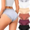 Title SEO: sous-vêtements ALL OF SHE Femmes Coton Dentelle Hipster Pack de 6 Multipack S-XL