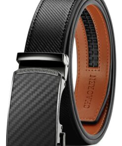 CHAOREN Ceinture Automatique en Cuir pour Homme - Taille Ajustable (Largeur de 35 mm)