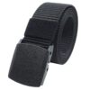 YEHMAN Ceinture militaire en toile nylon ajustable pour hommes et femmes multisports anti-allergie 120 cm boucle plastiq