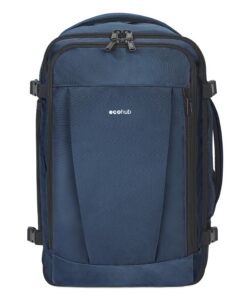 ECOHUB Sac à Dos Cabine 20L Valise Éco-Recyclable Homme Femme Compatible Ryanair 40x20x25 Breveté Global Recycled Standa