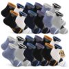 Chaussettes Geyuwoz pour enfants de sport en coton, colorées, 12 paires, 4-12 ans, unisexes, confortables et respirantes