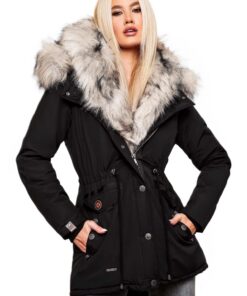 Manteau Navahoo Parka d'hiver chaud 2 en 1 pour femme - Fourrure B365