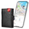 Auskang Portefeuille fin et intelligent compatible Find My App Étui pour cartes de crédit avec protection RFID, étui ave