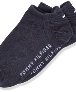 Tommy Hilfiger Chaussettes Tennis Mixte Enfant (Lot de 2) Printemps/Été Tendance Confort Élastique