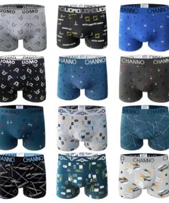 Channo Caleçon en Coton Basique Noir pour Hommes, Confortables et Doux | Polyester 95% / Élasthanne 5% | Taille Unique |