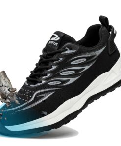 YEKOYIOO Chaussures de Sécurité Légères pour Hommes et Femmes - Chaussures de Travail Respirantes et Antidérapantes avec