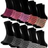 Occulto Chaussettes Colorées pour Femme - Modèle Laura - Lot de 10 - Design Unique - Comfort Assuré - Taille Unique