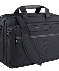 KROSER Sac à dos pour ordinateur portable 17.3-18.5" Noir pour hommes en voyage/travail/école Capacité élastique
