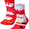 Chaussettes Noel Occulto Femme & Homme OEKO-TEX STANDARD 100Lot de 2 (modèle: Santa)