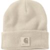 Chapeau de bino Carhartt A18 Bonnet Beanie_tailleCouleur_casualhommeHiver_chaud_cadeau_craquelé