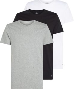 Calvin Klein T-Shirts Homme Manches Courtes Lot de 3 en Coton