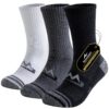 Chaussettes Randonnée Niorasen Homme - 3 Paires Sport Respirantes Rembourrées en Coton Anti Ampoule Trekking Tennis Runn