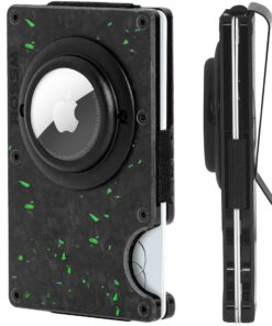 ROSSM Portefeuille pour Hommes avec Blocage RFID - Robuste et Minimaliste en Fibre de Carbone et Métal pour Hommes avec
